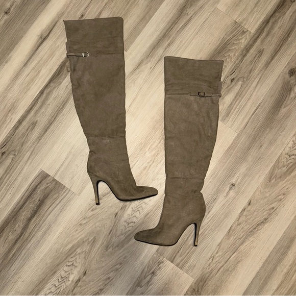 Chinese Laundry Shoes - Chinese Laundry Taupe Over-the-Knee Boots